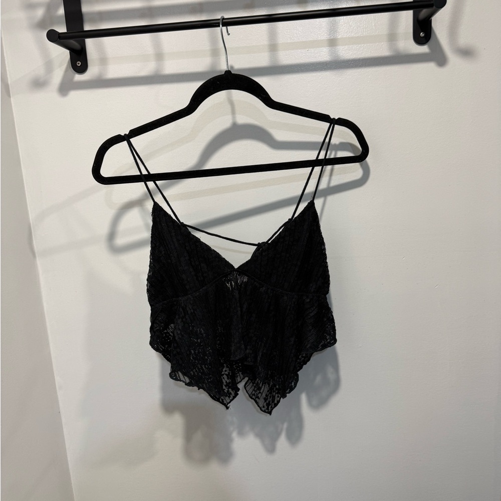 Black Lace Going Out Camisole